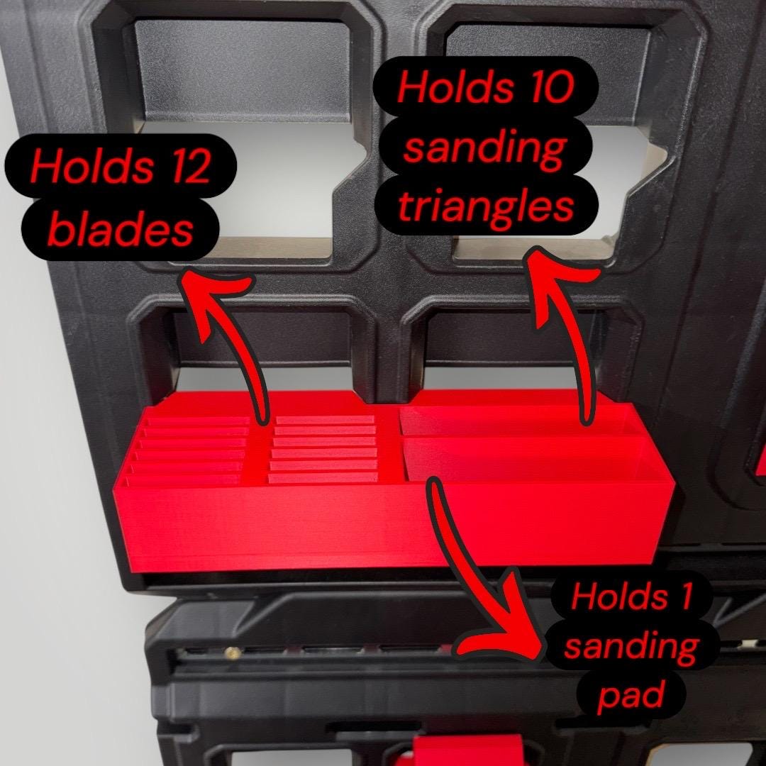Milwaukee PACKOUT Mount for Multi-Tool Blade & Sanding Pad | Custom Color