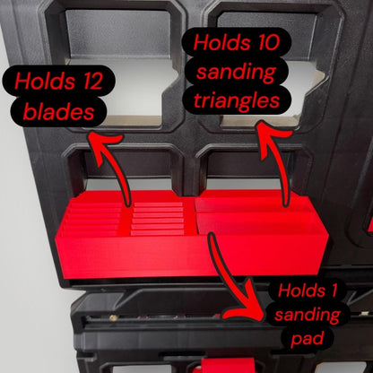 Milwaukee PACKOUT Mount for Multi-Tool Blade & Sanding Pad | Custom Color