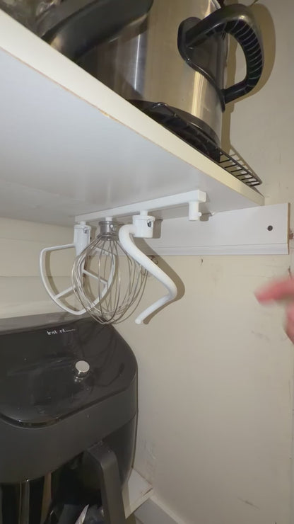 Slide Out KitchenAid Attachment Holder for 4 Mixer Attachments