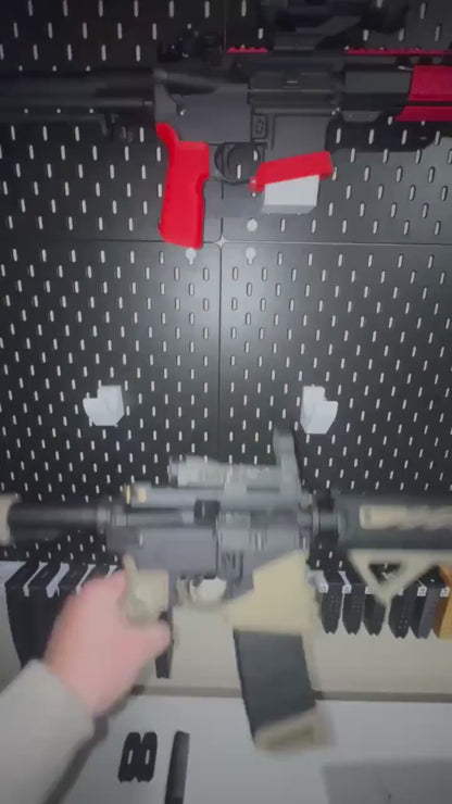 AR-15 Wall Mount for IKEA SKADIS | Magwell Mount or Hang Hooks | 3D Printed Rifle Storage/Display