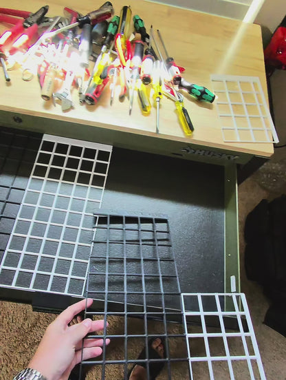 Custom Husky Tool Chest Drawer Organizer Base: Modular "Gridfinity" System for Husky 52in. x 20in. Tool Chest