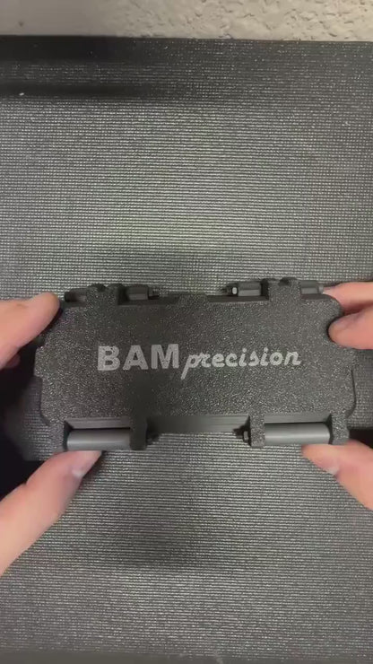 Rugged Gridfinity-compatible Travel Case | Personalized Text Lid