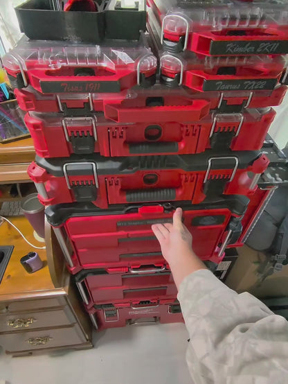 Custom M12 Stapler 1/2-Drawer Insert For Milwaukee Packout 2 & 3 Drawer (48-22-8442 / 48-22-8443)