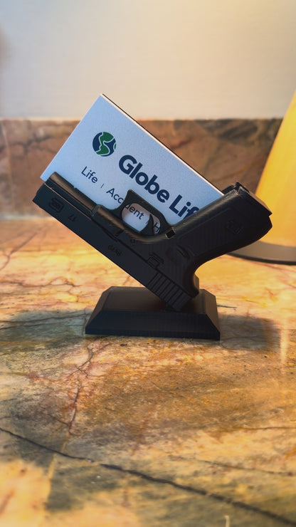 Pistol Shaped Business Card Holder