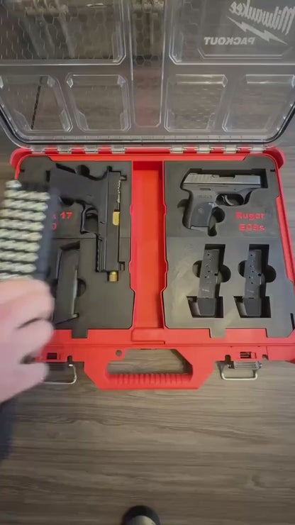 Milwaukee Packout Center Insert: Ammo/Suppressor Holder - Custom 3D Printed Organizer