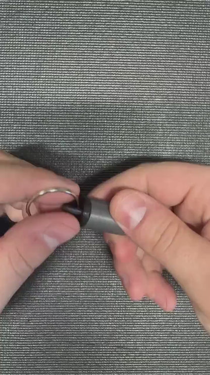 Mini Vial Keychain for Emergency Medication | Single Pill Holder | Custom Two-Tone Color