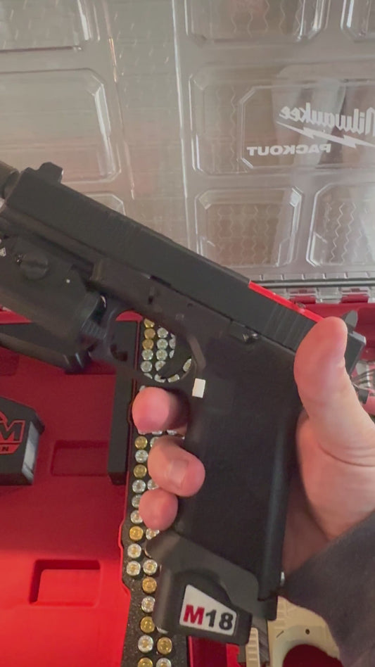 Custom "FUEL" Extended Magazine Release for Glock Compatible Frames