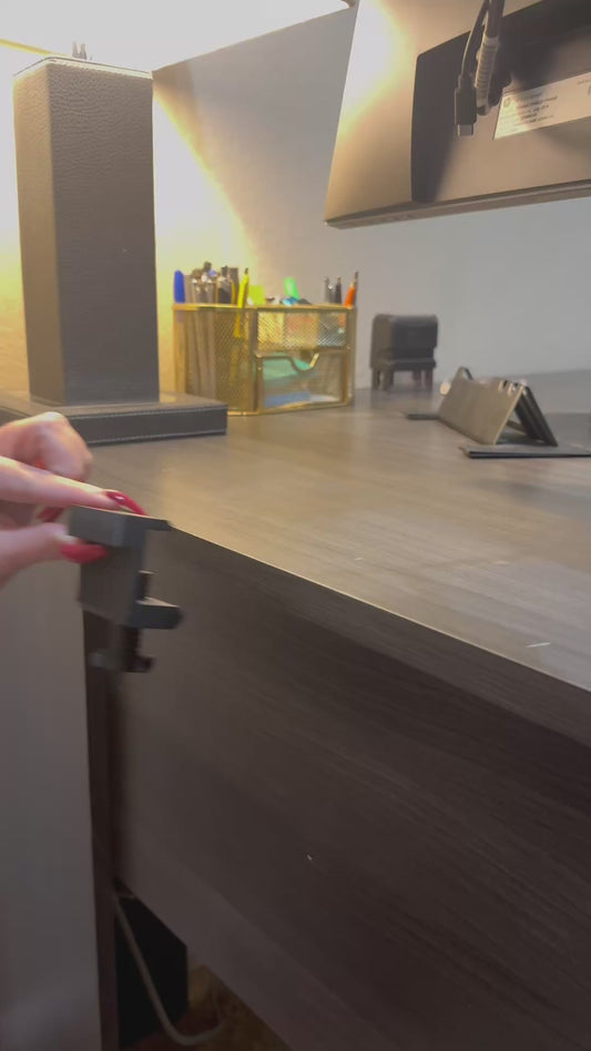 Cable Management Desk Clamp | 3D Printed Cord Organizer & Holder