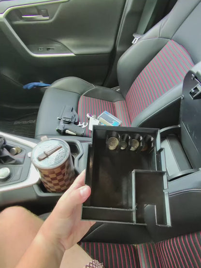 Toyota RAV4 Center Console Organizer (2019-2025) - 3D Printed PETG Hidden Storage