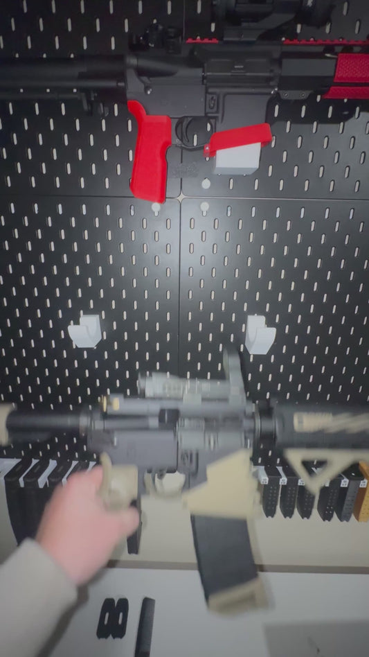 AR-15 IKEA SKADIS Mount | 3D Printed Rifle Storage Hooks