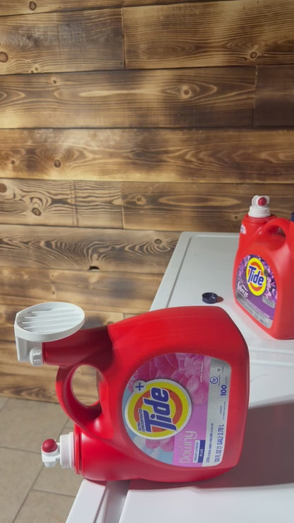 Laundry Detergent Cup Holder and Drain